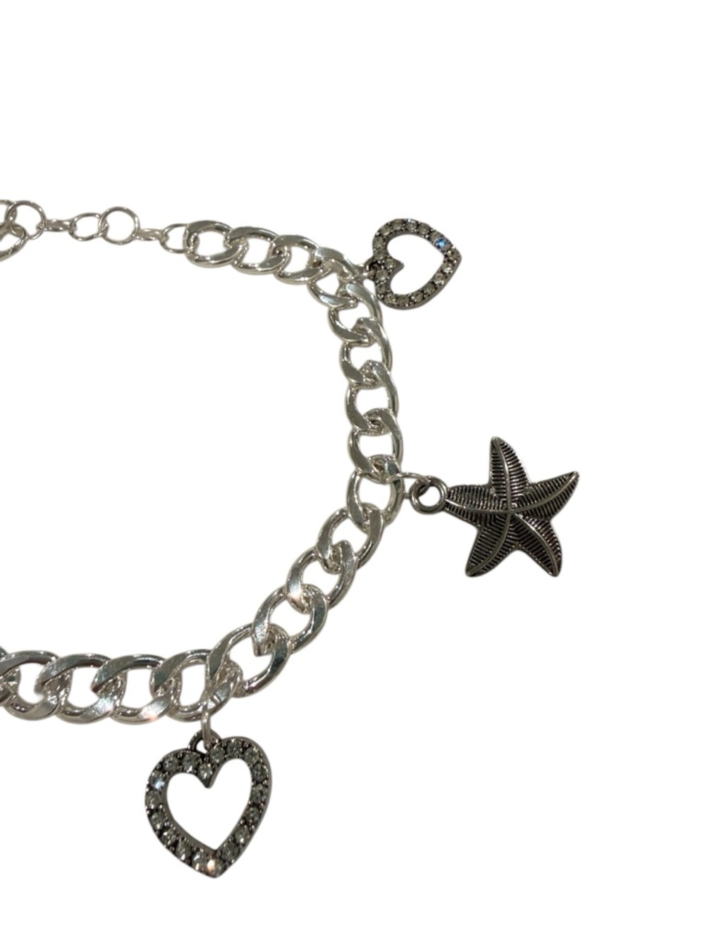 Handmade Silver Plated Bracelet with Turtle and Starfish Charms - Picture 4 of 5